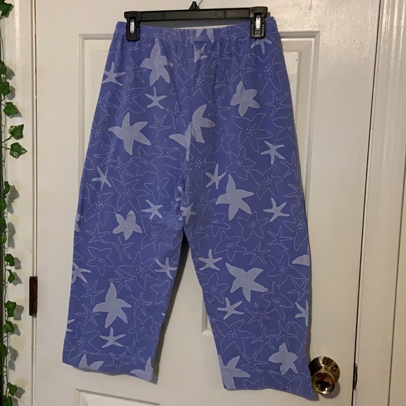 LAST CHANCE 🎃 Fresh Produce Starfish Periwinkle Capri Pants - Picture 3 of 3